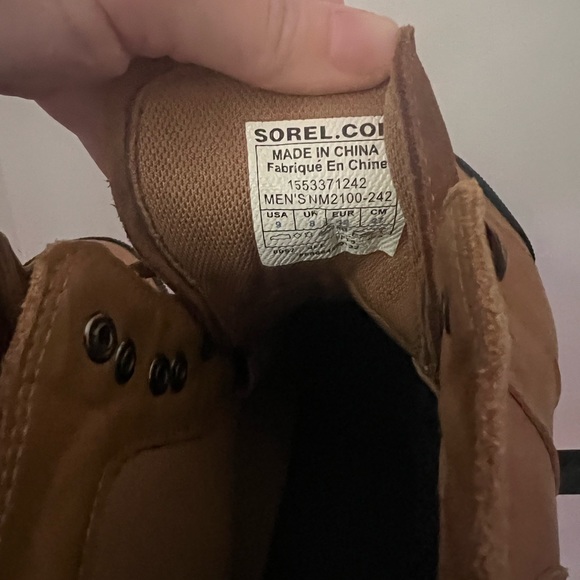 Sorel Ankeny Waterproof Mid Hiker Boots Mens outdoors fall winter shoes tan - Picture 3 of 5
